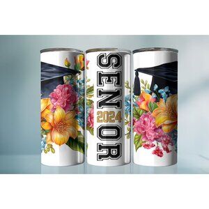 20oz Senior 2024 Floral Tumbler
